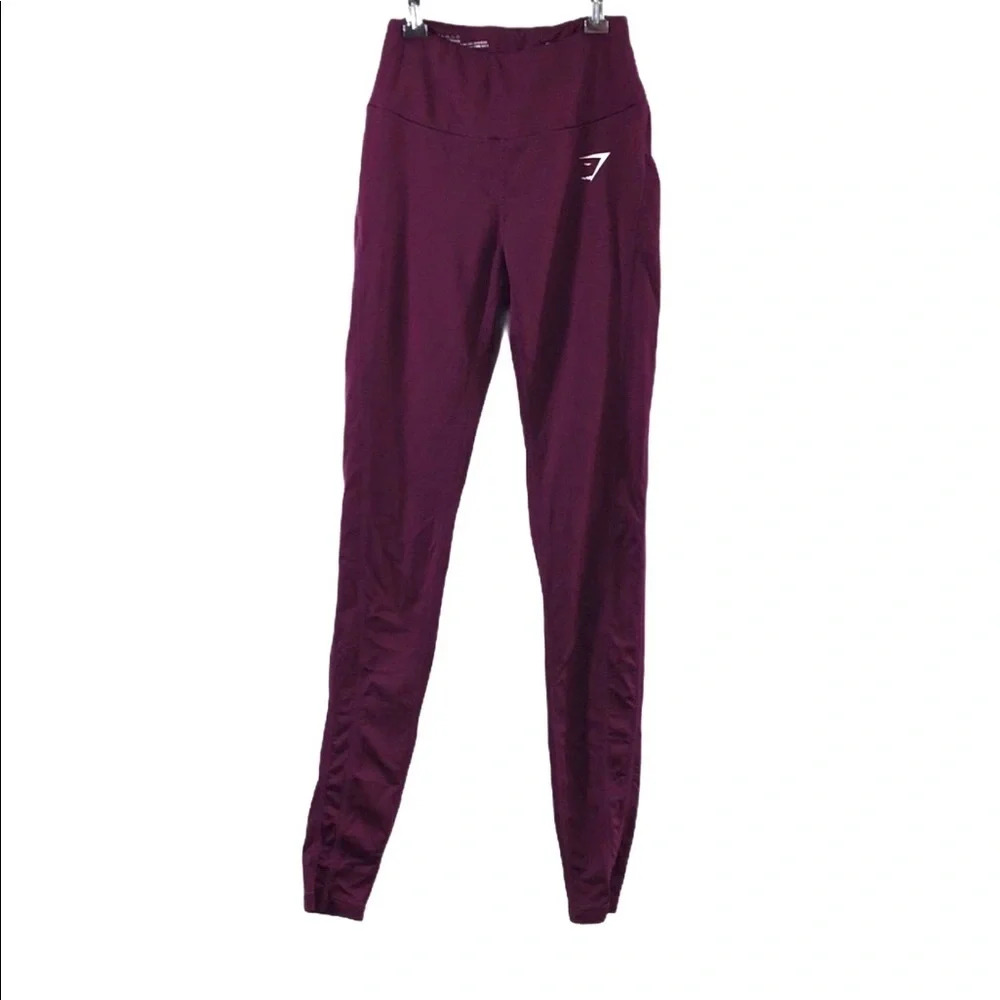 Gym Shark Maroon Skinny Athletic Leggings‎